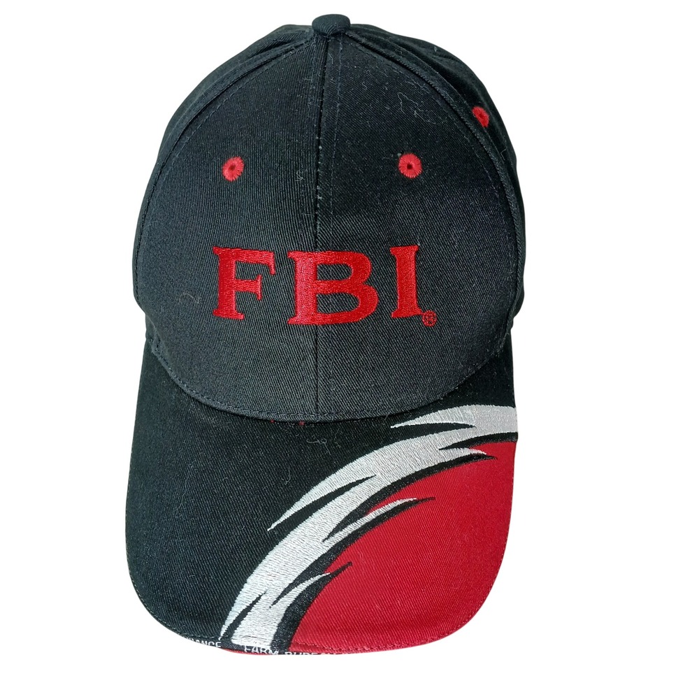 FBI Michigan‎ Farm Bureau Insurance Hat Cap Farm Bureau Black Red Embroidered